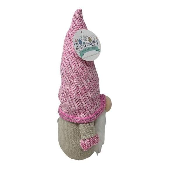 Bunny Boulevard Faceless Rabbit Gnome 13 in Easter Spring Pink Shelf Sitter - Picture 7 of 9